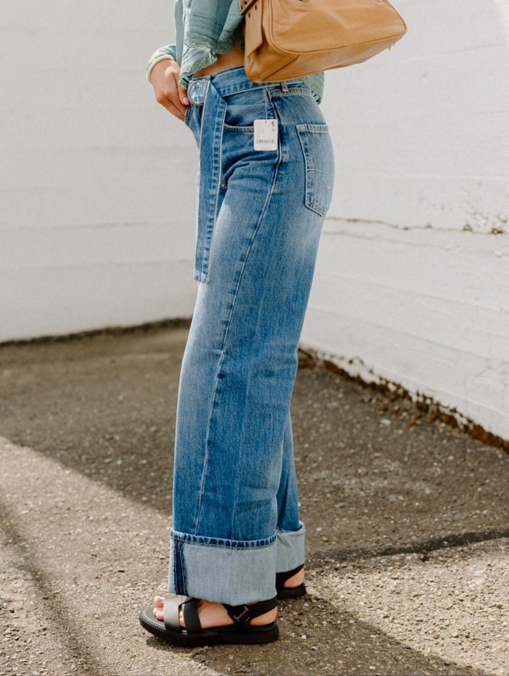 New We The Free East Bay Cuffed Jeans